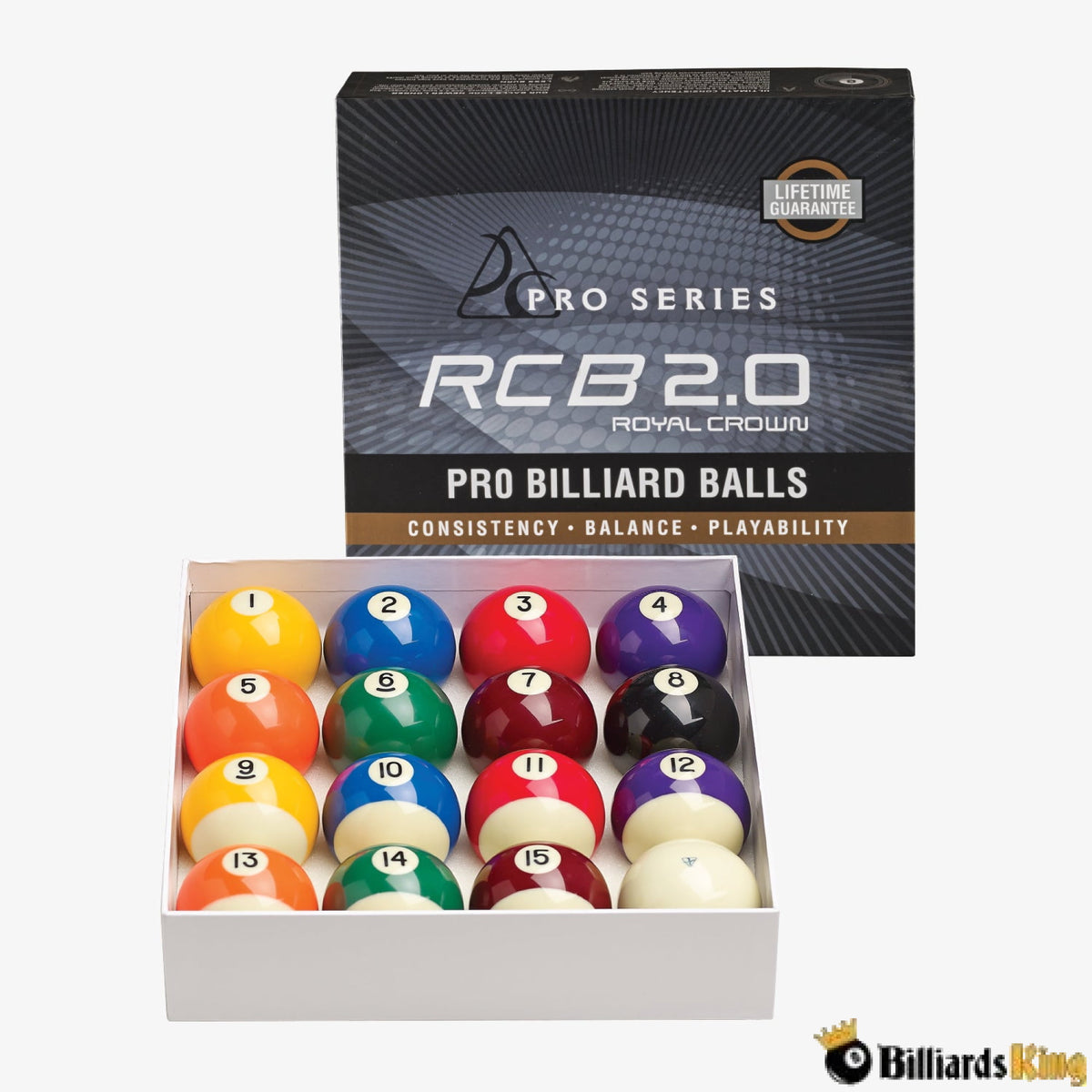 KODA Black MarbleLite BILLIARD BALL SET - RR Games