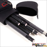 Cuetec Pro Line Black Noir 2x4 2 Butt 4 Shaft Hard Pool Cue Case 95-757 - Billiards King