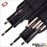 Cuetec Pro Line Black Noir 4x8 4 Butt 8 Shaft Soft Pool Cue Case 95-758 - Billiards King