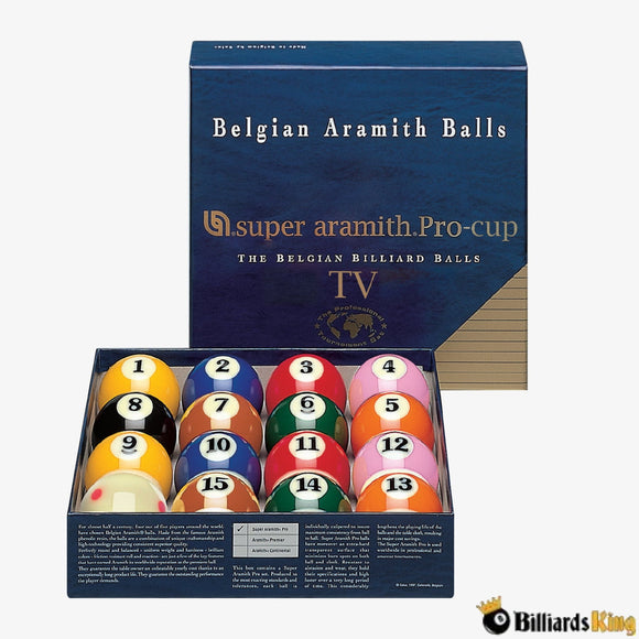 ARAMITH CROWN STANDARDS 2 1/4-IN. BILLIARD BALL SET